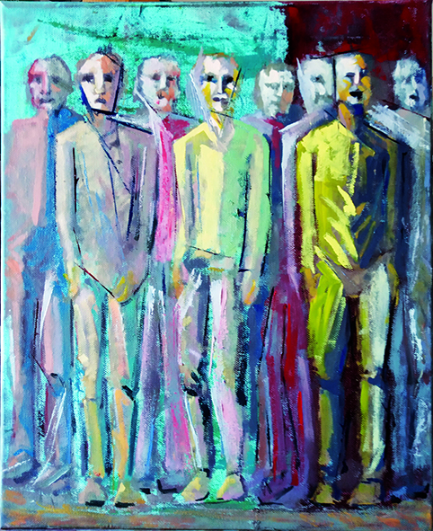 Arte, pintor español de Cañete de las Torres,migrantes,